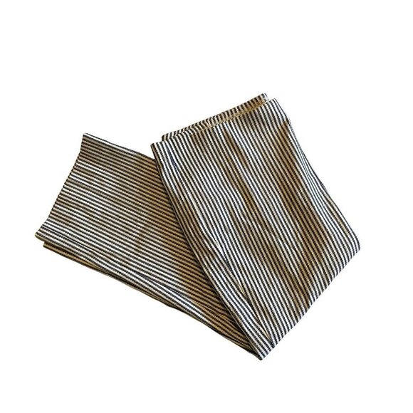 Chico's So Slimming Women Pants 3 US XL/16 Straight Crop Stripe Blue White  NEW - Picture 5 of 11